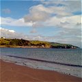 View from beach at Waterfoot, Antrim