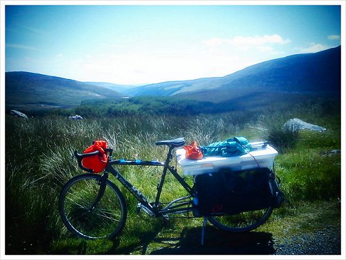 The bike, at the Wicklow Gap